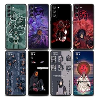 anime naruto uchiha madara sasuke itachi phone case for samsung galaxy s7 s8 s9 s10e s21 s20 fe plus ultra 5g soft silicone