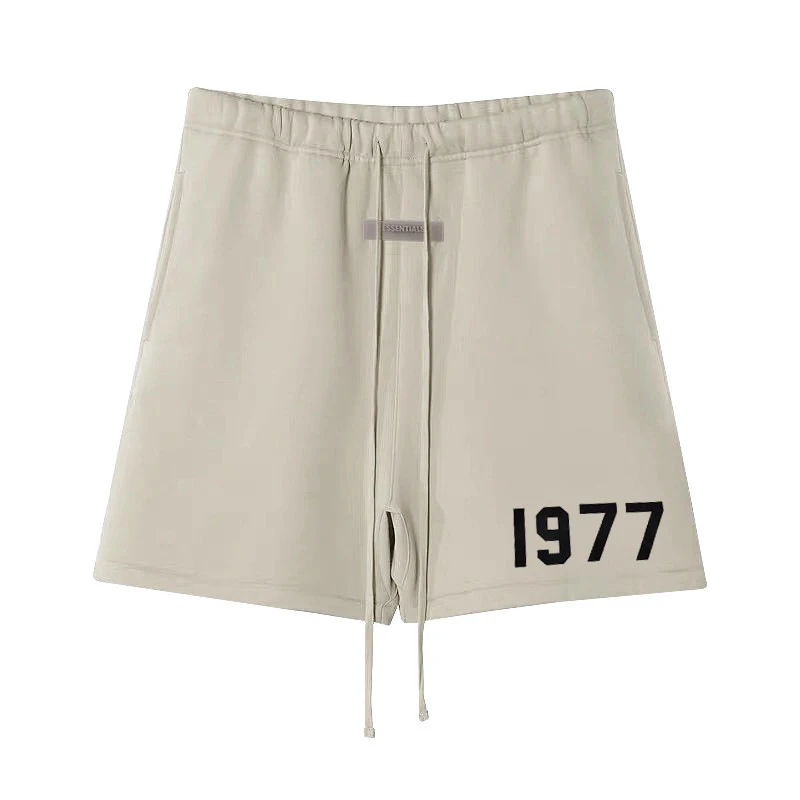

Ss22New Season 8 Jerry Lorenzo Fashion Brand Shorts 100cotton Essentials Flocking Letter Logo Unisex Hip Hop Loose Unisex Shorts