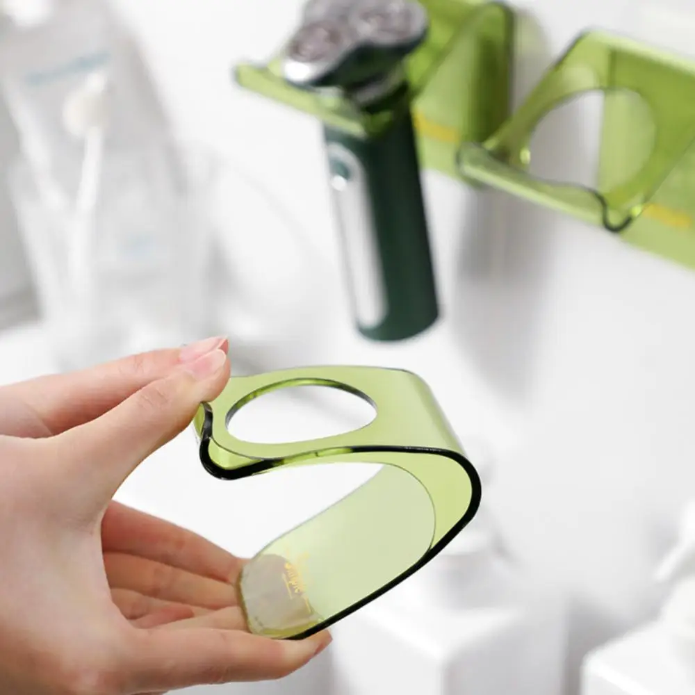 

Punch-Free Wall Razor Holder Storage Hook For Men's Shaver Holder Razor Holder Manual Razor Rack Bathroom Electric Shaver Rack