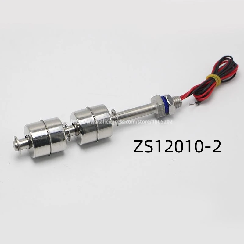 100 в 220 В ZS12010-2 M10 * 120 мм Поплавковый выключатель из нержавеющей стали 304 датчик уровня воды и жидкости
