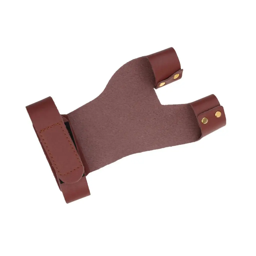 1 шт. защитные перчатки из коровьей кожи для левой руки 2 пальца защита стрельбы