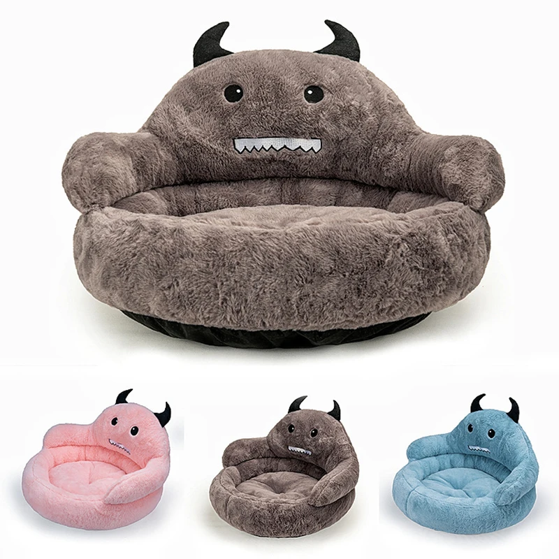 

Удобная кровать для собак и кошек, аксессуары, милый плюшевый шезлонг, милая красочная Шрек, маленький монстр, коврик для животных, аксессуа...