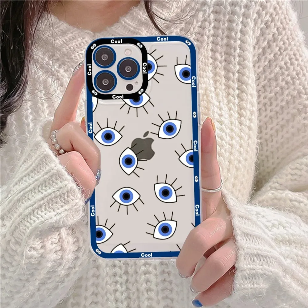 Lucky Eye Blue Evil Print Phone Case For Redmi 7 8 9 A Note 5 10 11 Pro Max 4G 5G Funfas