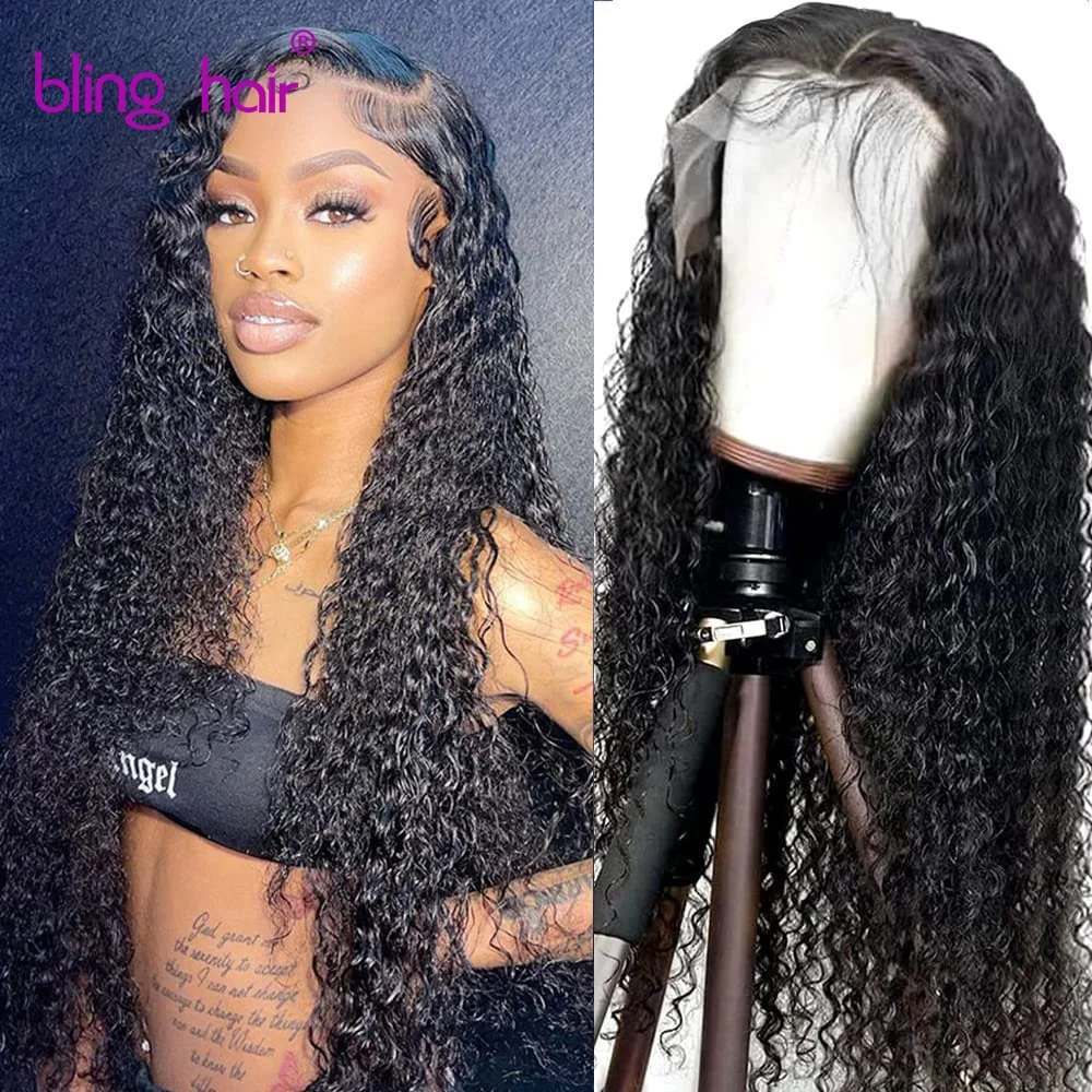

Water Wave Lace Front Wigs Human Hair 180% Density Pre Plucked Hairline with Baby Hair 13x4 Lace Frontal Wigs for Black Women