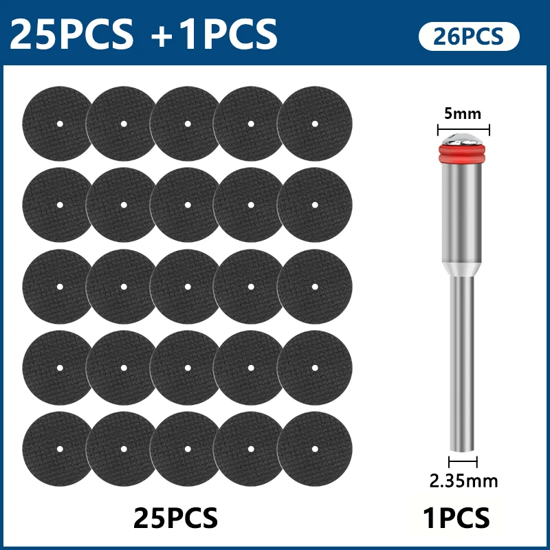 XCAN 32 мм набор абразивных отрезных дисков 2,35 3,0 мм, шлифовальные круги с оправкой для вращающегося инструмента Dremel, пильное полотно, отрезной диск по металлу