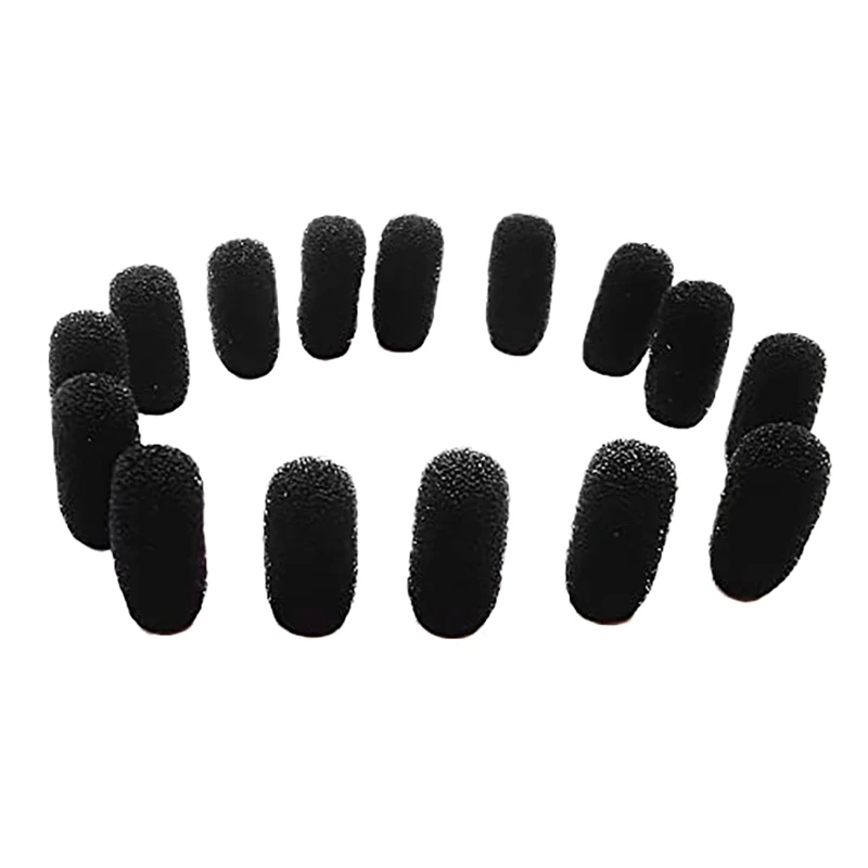 

15 PCS Mini Foam Windscreen Lapel Headset Microphone Sponge Mini Foam Cover Shield Protection For Lavalier And Lapel Mic