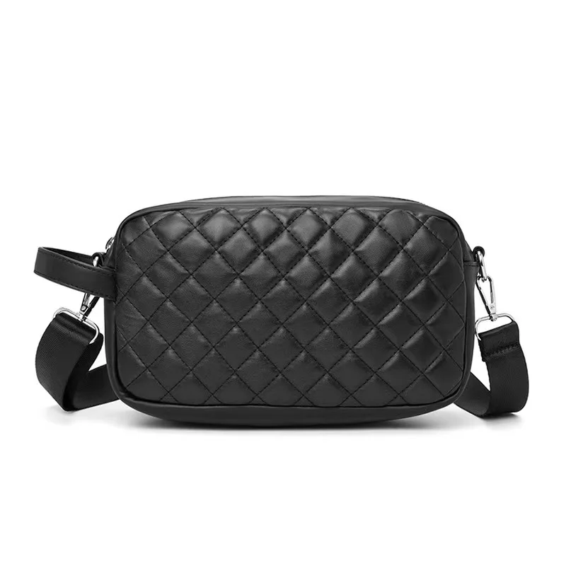 Мужская сумка-клатч из высококачественной кожи женская черная с бриллиантами