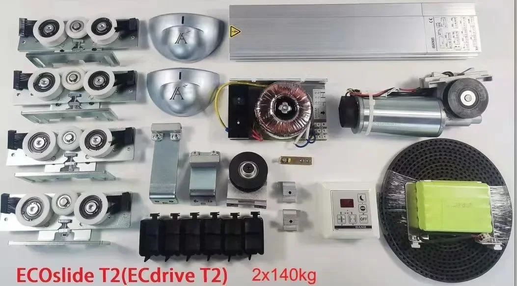 Комплект автоматических раздвижных дверей ECdriver T2 140 кг