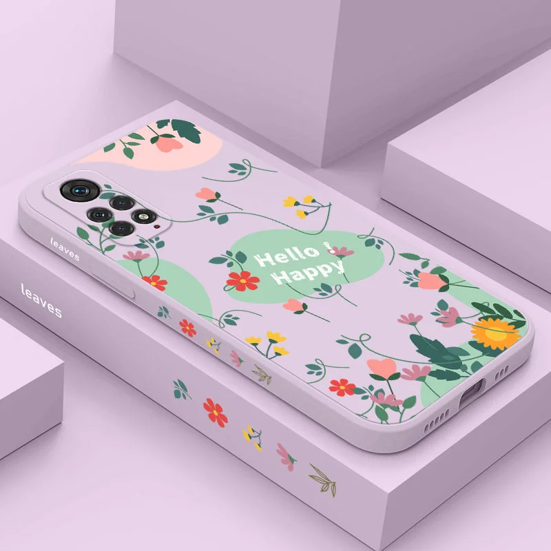 

Vine Flowers Phone Case For Xiaomi Redmi Note 11 11S 11T 10 10A 10T 10S 9T 9 8 7 Pro Plus 10C 9A 9C 9T 4G 5G Cover