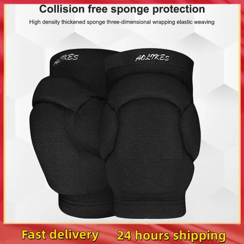 

Thickened Extreme Sports Fitness Knee Pads Men Elastic Knee Pads Support Volleyball Basketball Knee Brace Protector Fitness Gear