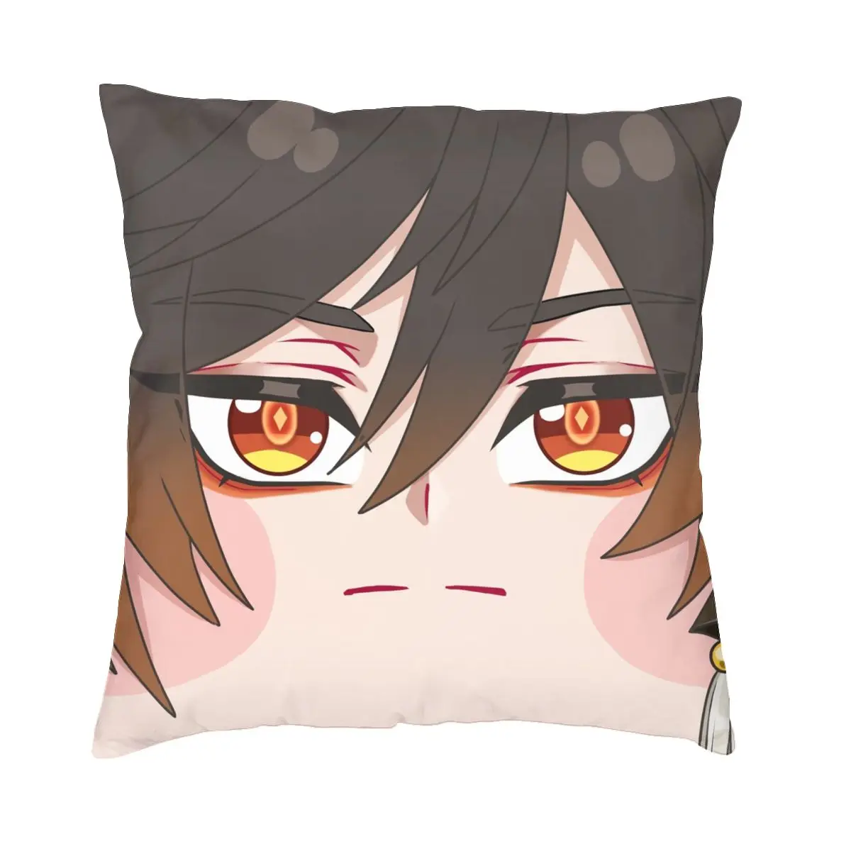 

Zhongli Genshin Impact Pillowcase Soft Polyester Cushion Cover Decoration Throw Pillow Case Cover Chair Square 40*40cm