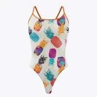 2022 new one piece sexy swimsuit print bathing suits competition swimwear floral female openwater swimming practice beachwear