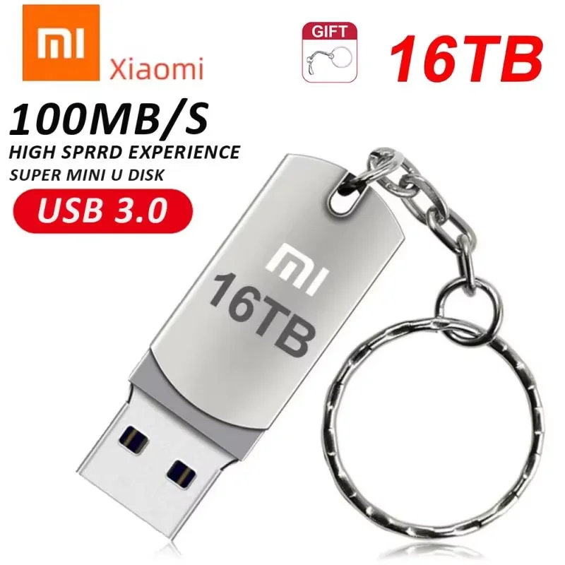 Xiaomi 16 ТБ Флэш-накопитель USB3.2 Высокоскоростная передача Металлический тип C U