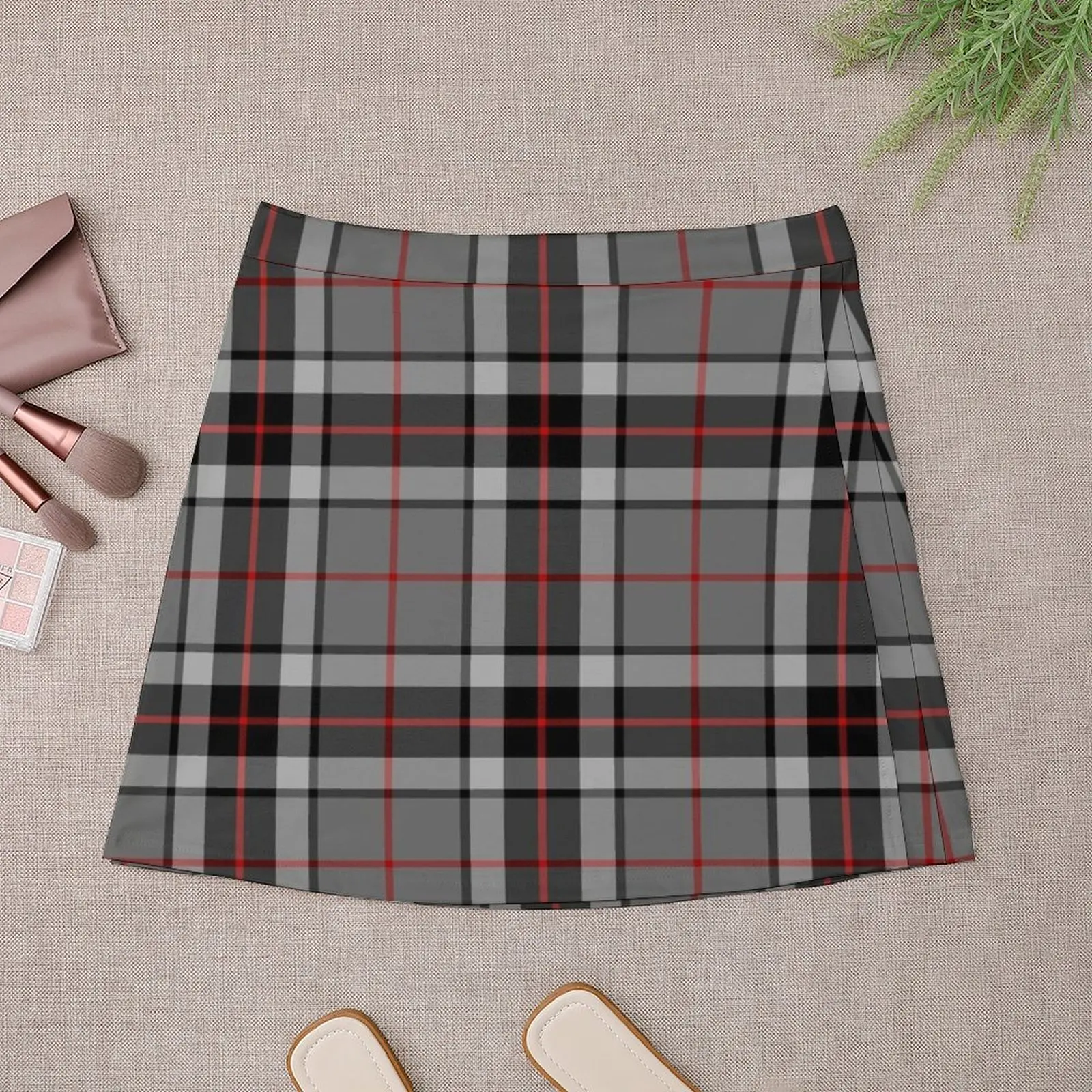 Thompson Grey Tartan Clan Thomson Cute Mini Юбка Короткая юбка женская милая мини-юбка