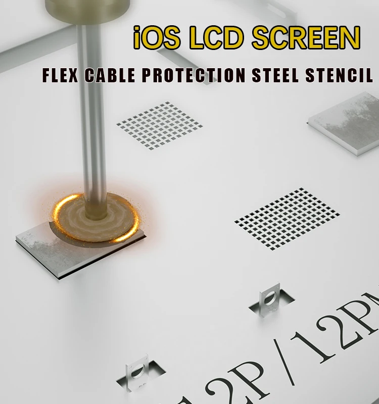 Mechanic 3pcs UFO Steel Stencil LCD Screen Protection screen Pop-up Repair for iPhone 11 12 12mini 12pro max 13 mini 13 Pro Max