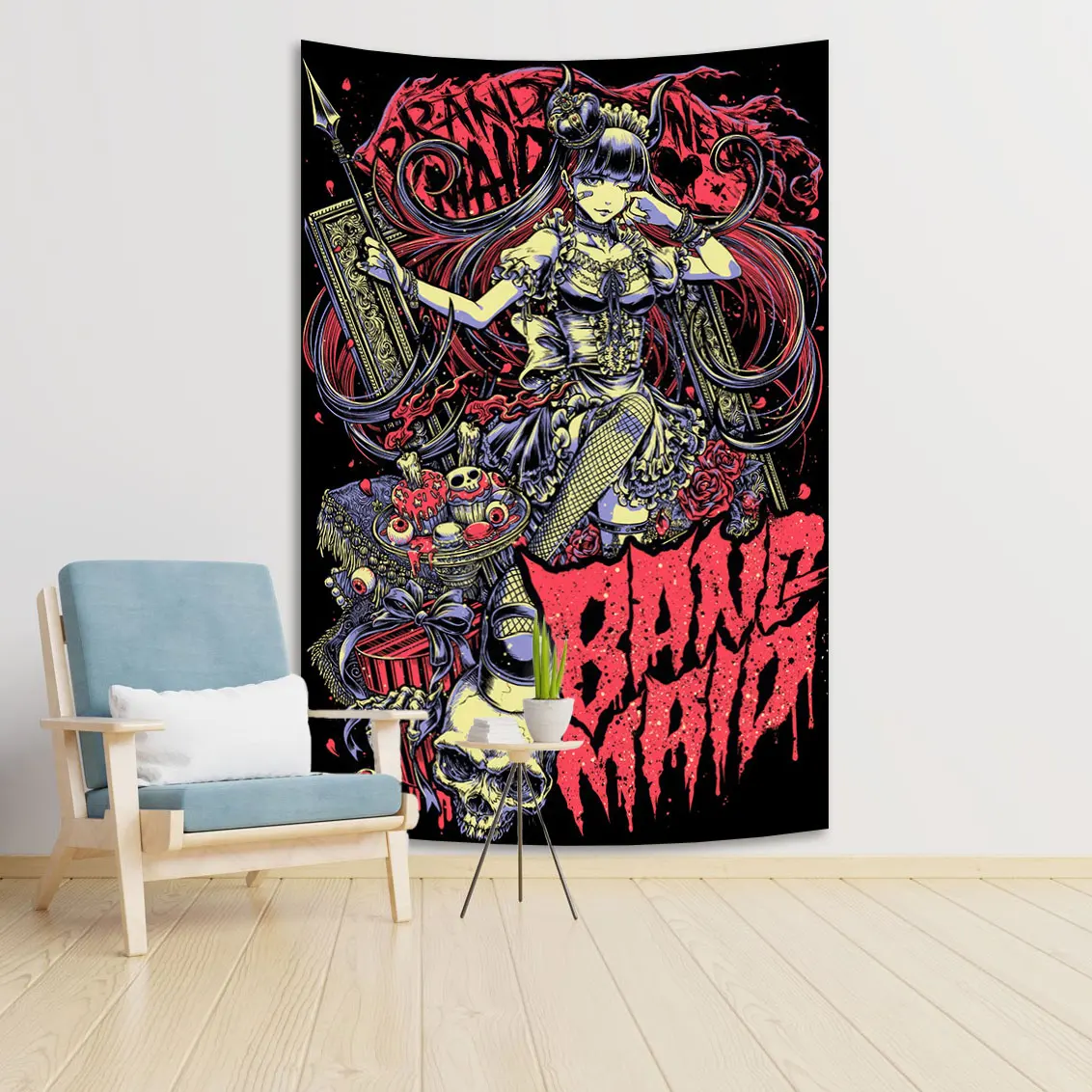 

Heavy Metal Rock Music Poster Backdrop Cloth Band Album Printing Wall Tapestries Art Home Decorations
