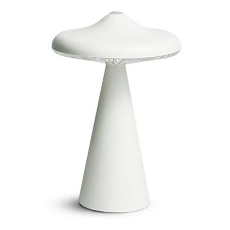 

1 Set UFO Mushroom Lamp Bedroom Table Lamp Creative Atmosphere Projection Lamp Decoration Bedside Lamp White