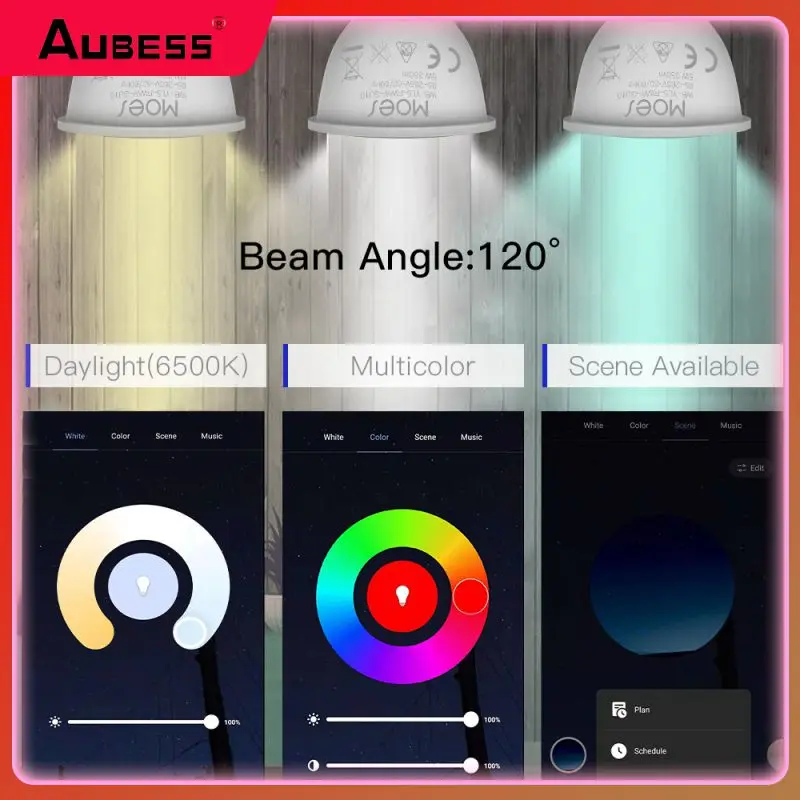 Smart Home Smart Gu10 Bulbs Tuya Saving Energy Spotlights Diy Color Timer Work With Alexa Google Home Alice Smart Life Wifi 5w