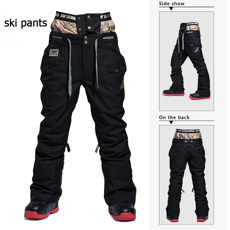 Hot 2022 New  Ski Pants Waterproof Windproof Men and Women Snow Trousers Cluster Snowbording Outdoor Wear snowboard  Man pants