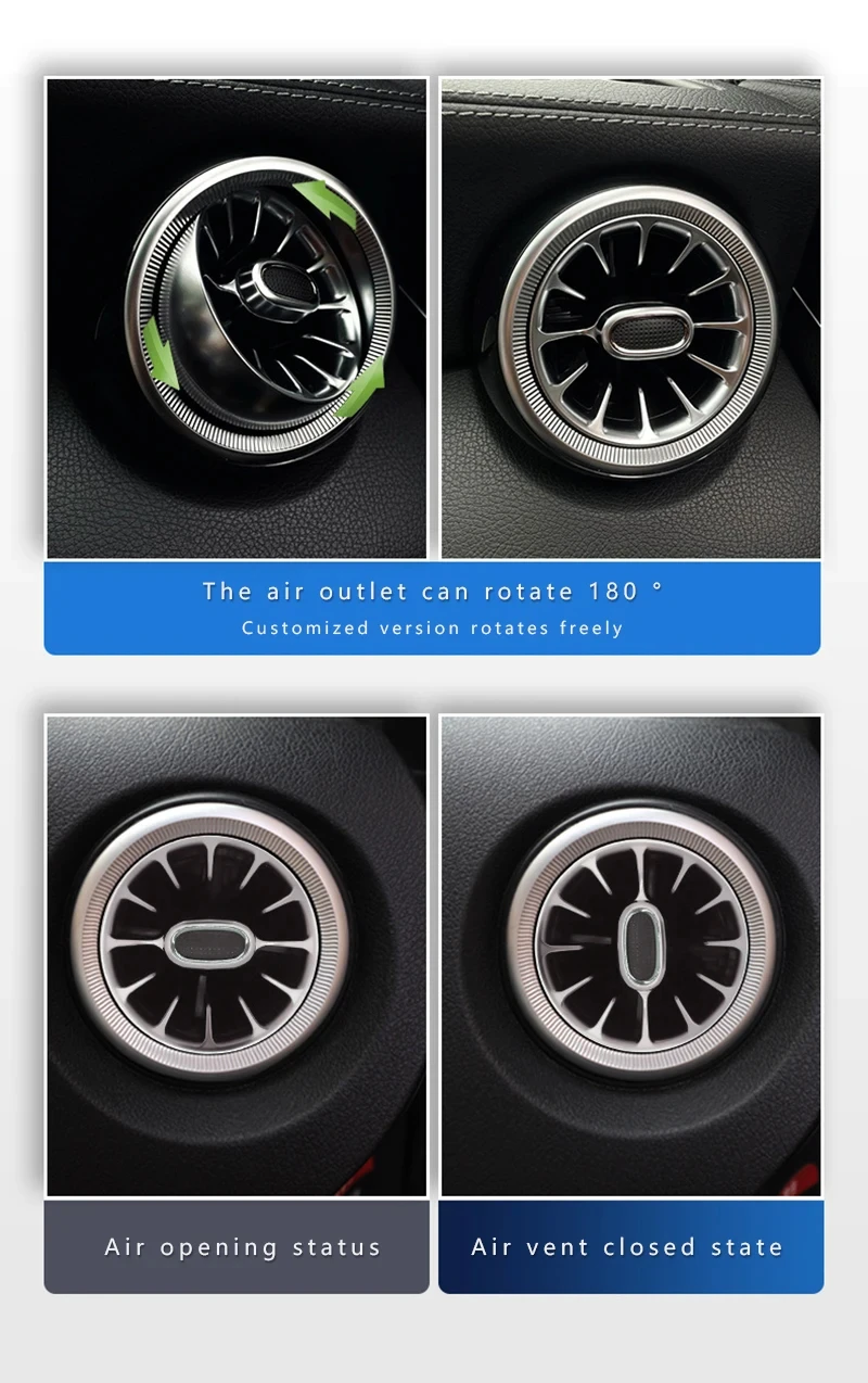 Для Benz Air Vent турбинная насадка лампа 64 цвета окружающие светодиодные фонари
