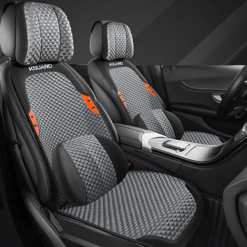 

Универсальный чехол для сиденья автомобиля из ледяного шелка для Nissan Kicks Kia Stonic Jeep Grand Cherokee WJ Aiways U5 Infiniti QX50, аксессуары для подушек