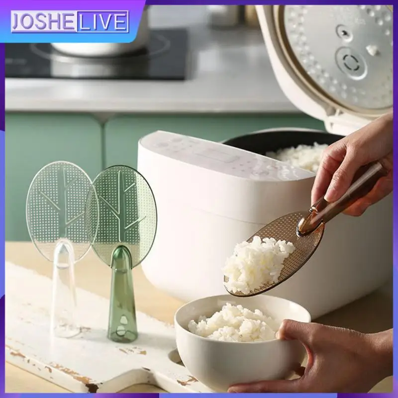 

Household Ladle High Temperature Resistance Not Easy To Deform Vertical Rice Spoon Non Stick Rice Creative Cooking Scoop