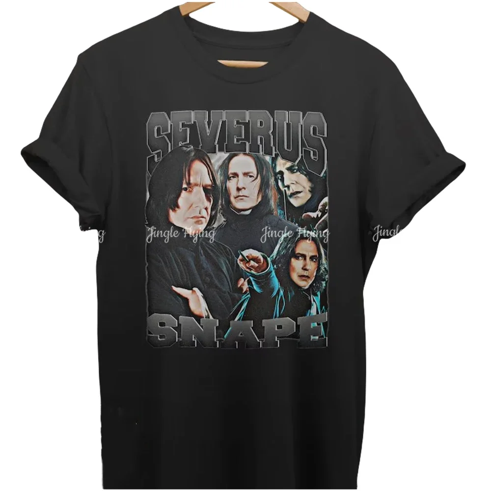 Винтажная подарочная футболка унисекс большого размера Severus Snape