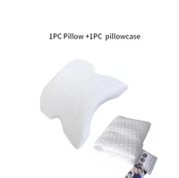 foam pillow sleeping neck support cusion hollow design orthopedic body pillow hand curved cervical pillow for couples memory