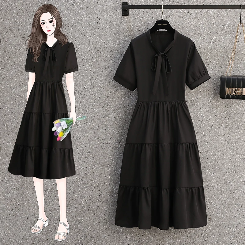 Летнее женское платье большого размера для полных девушек подруг возраста M4XL100kg