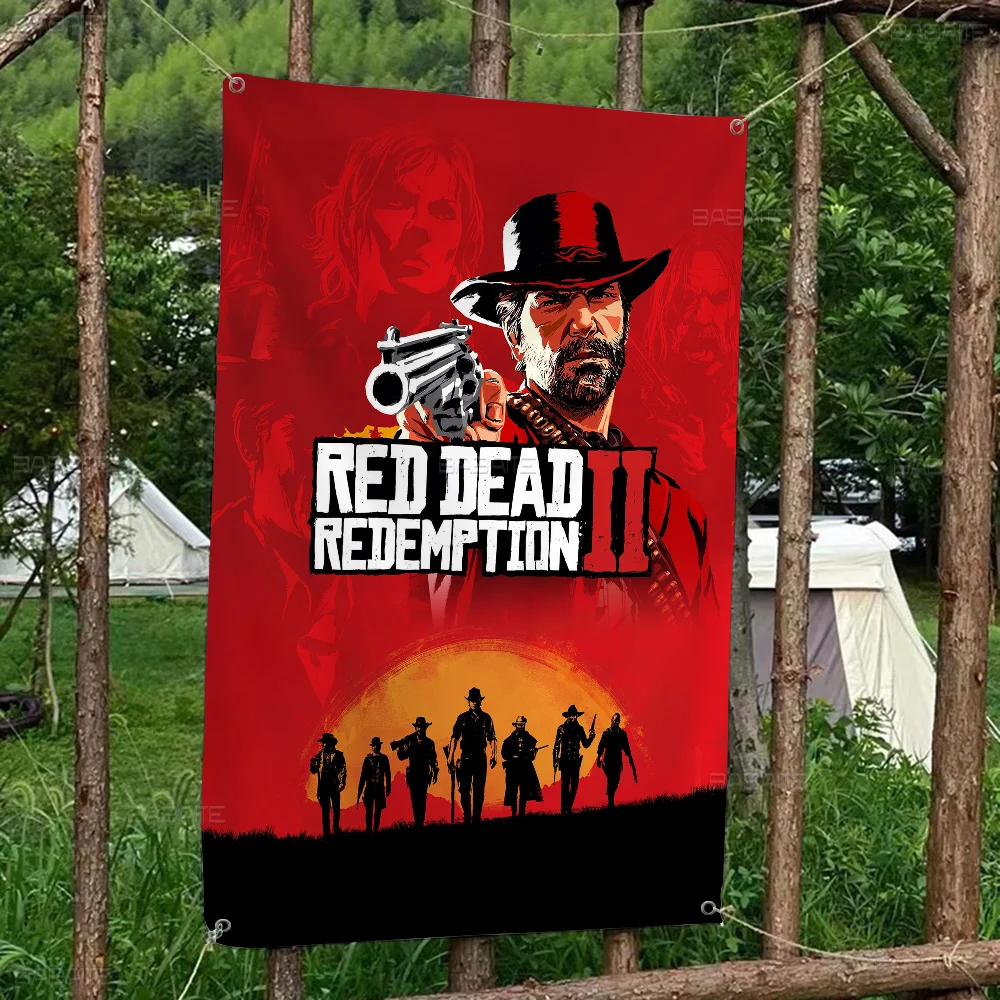 Red Dead Redemption 2 ретро-флаги несколько вариантов гостиная студийная стенд украшение
