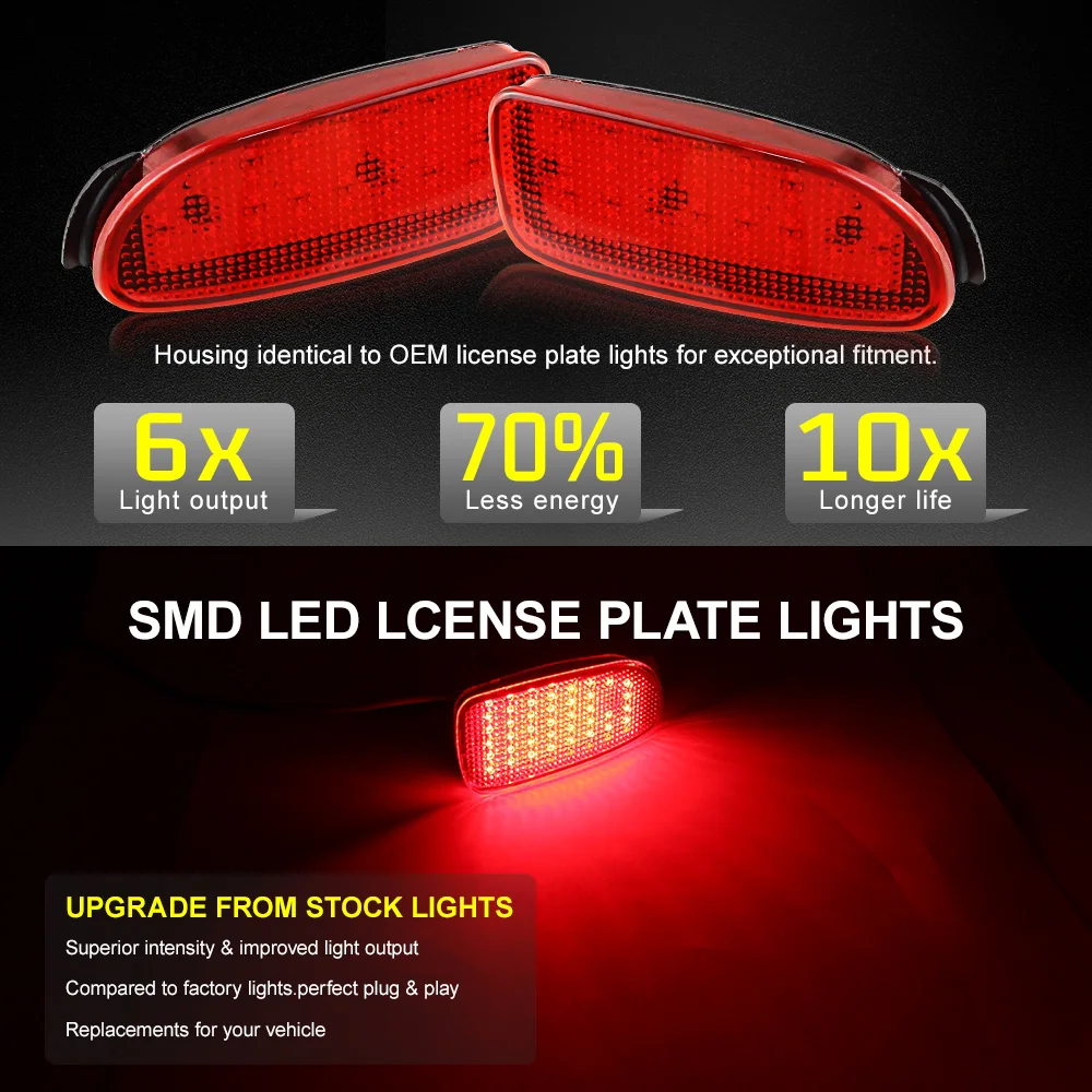 2 шт. Автомобильные светодиодные фонари-отражатели для Toyota Estima