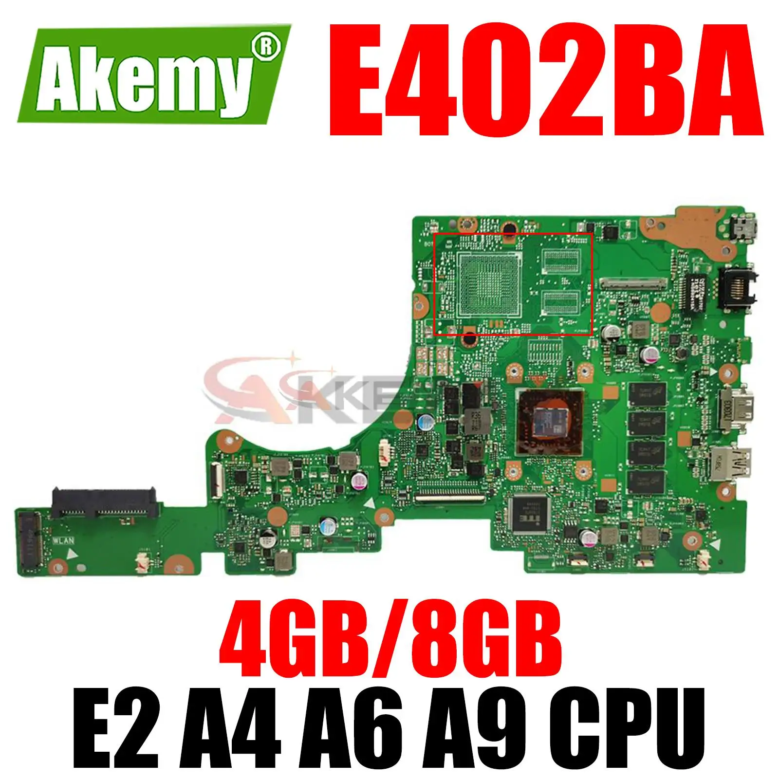 

Материнская плата для ноутбука ASUS VivoBook E402B E402BA E402BA, 4 ГБ, 8 Гб