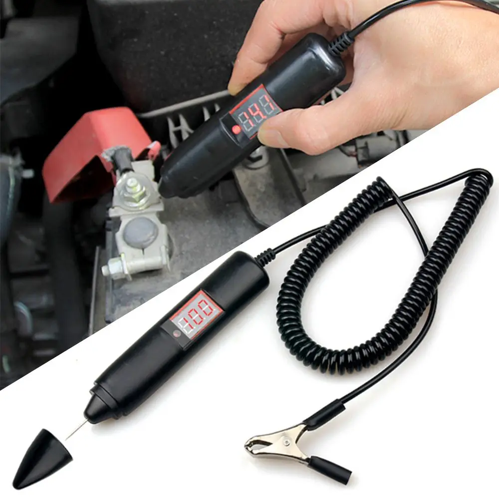 

5-100V Automotive LCD Digital Circuit Tester Voltage Meter Pen Car Truck Circuit Scanner Power Probe Diagnostic Tool Automobile