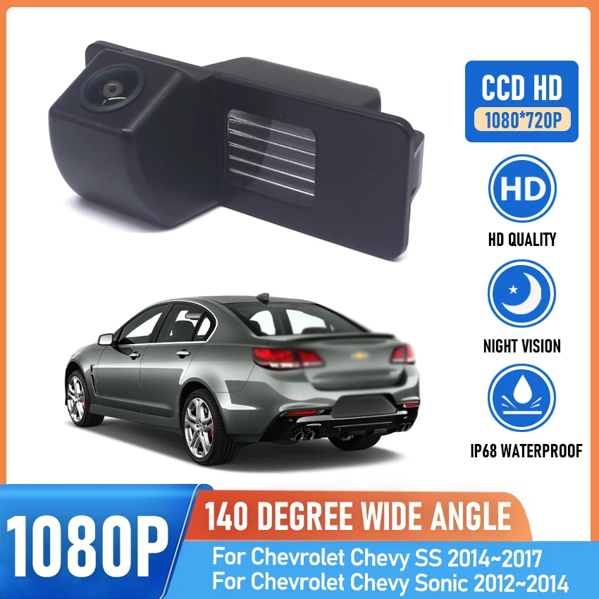 Автомобильная камера заднего вида HD ночного видения рыбий глаз Starlight для Chevrolet Chevy