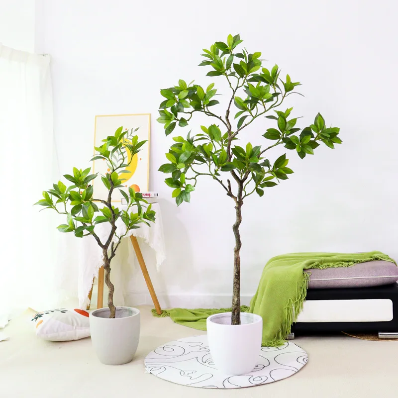 

150cm Artificial Jasmine Tree Plant Bonsai Home Office Living Room Decoration Potted Plastic Leaves Pot landscape Fake Flower
