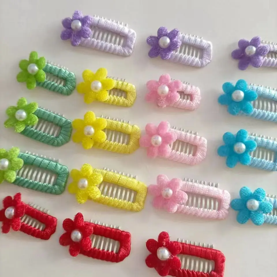 1 шт. Новый зажим для волос домашних питомцев заколка с милым цветком расческа