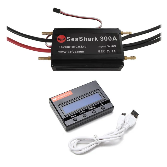 FVT SeaShark 300A HV ESC 5-16S + LCD Program Box