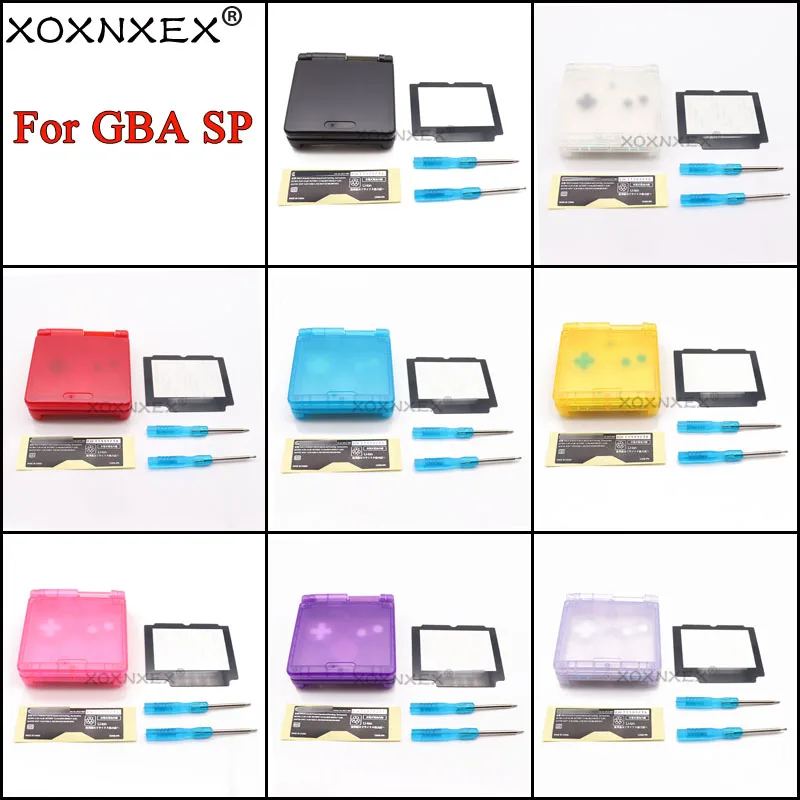 

For handheld GBA SP shell case SP game console shell GBASP DIY replacement shell theme style shell transparent case