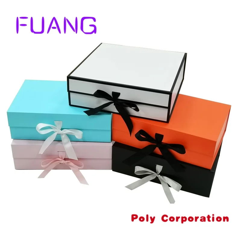 Custom Clothing Black Lingerie Box Carton Boxes For Gift Magnetic Lid Mystery Box Folding Gipacking box for small business