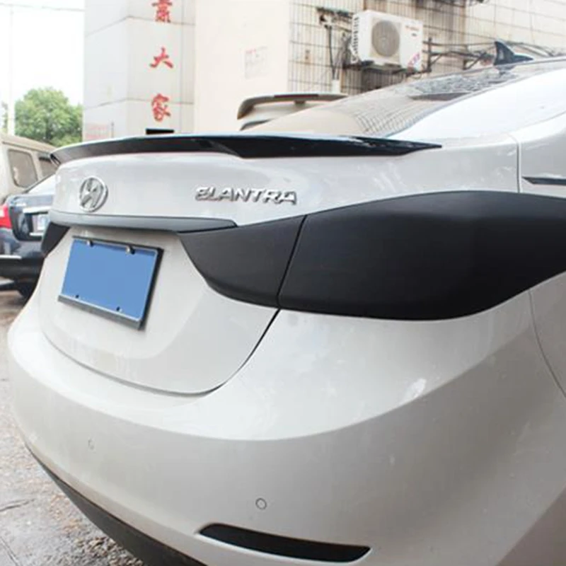 

For Hyundai Elantra Spoiler ABS Material Car Rear Wing Elantra Primer Color Rear Spoiler For Hyundai Elantra Spoiler 2012-2015