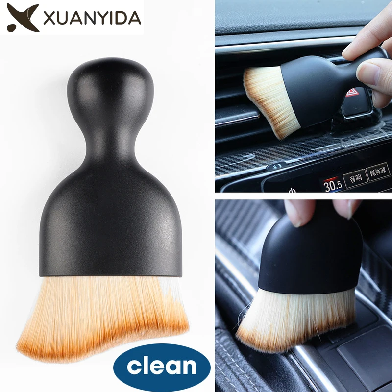 

Xuanyida Car Interior Cleaning Soft Brush Dashboard Air Outlet Gap Dust Removal Home Office Clean Tools Auto Maintenance