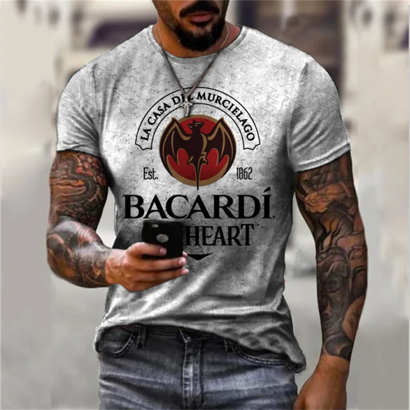 

футболка оверсайз Летняя мужская футболка с графическим принтом, модная Винтажная футболка в стиле Харадзюку с короткими рукавами и 3D-прин...
