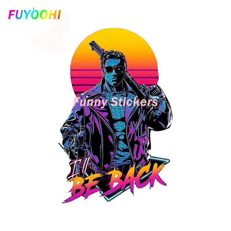 

FUYOOHI Play Stickers Personality I Will Be Back Sticker Simple Waterproof Vinyl Car Decoration Creative Funny PVC Car Sticker
