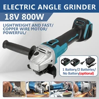 125mm100mm 800w angle grinder electric cordless impact polish cutting machine rechargeable power tools for 18v makita battery
