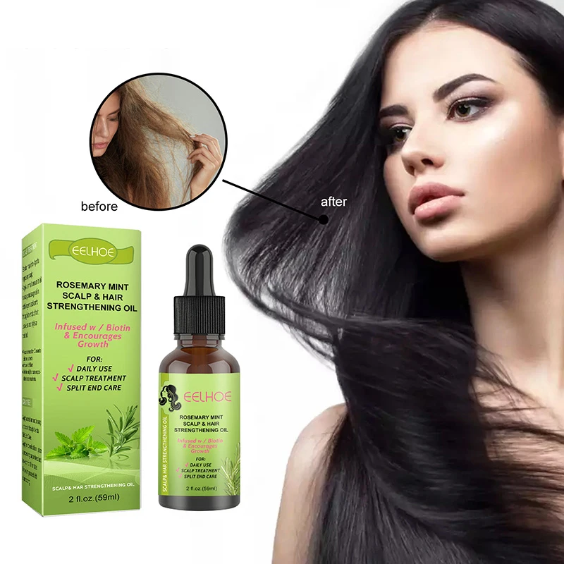

Rosemary Anti-frizz Growth Care Essential Oil Hairs Smooth Serum Anti Loss Nourishing Scalp Promote New Treatments Scalp Care