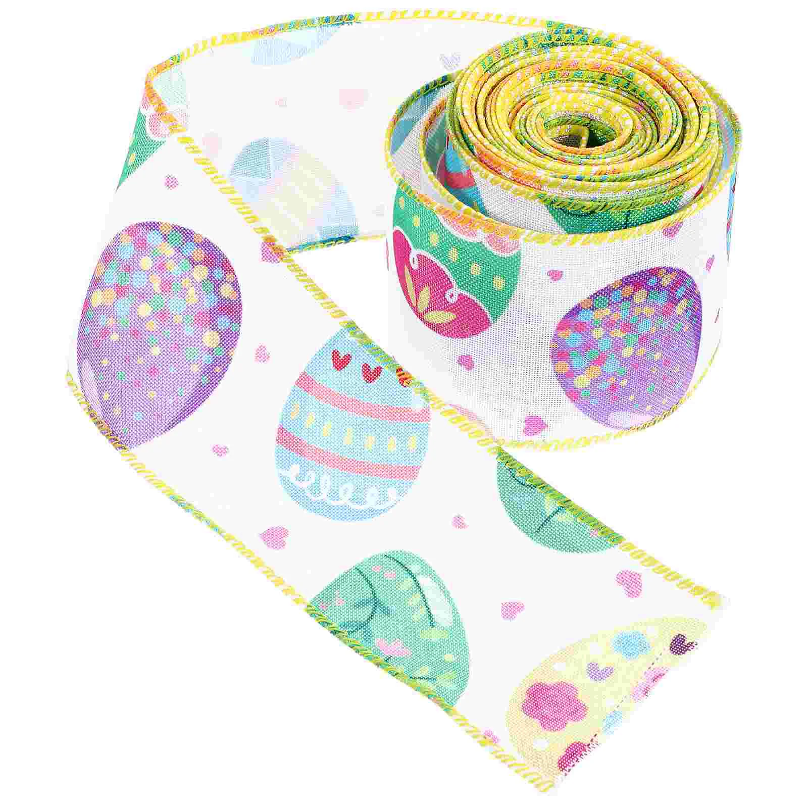 

Easter Ribbon Wired Handicraft Edge Gift Wrapping Ribbons Iron Decorative DIY Lovely