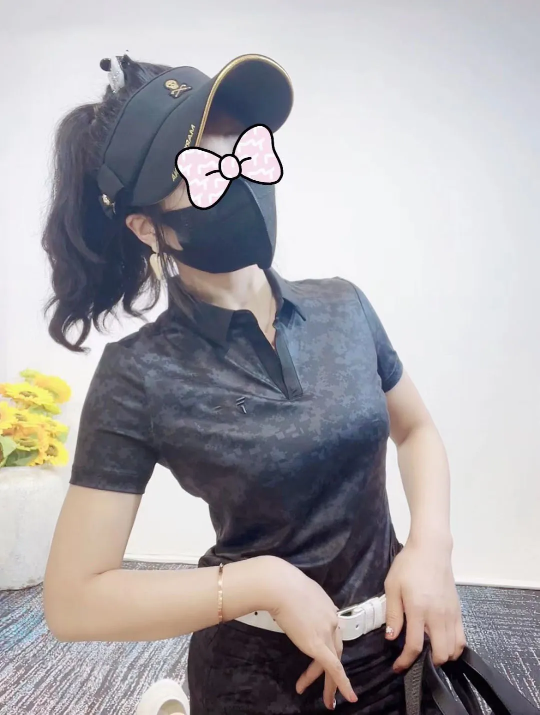 

P*** Golf ladies summer ice silk sunscreen short-sleeved T-shirt quick-drying camouflage short-sleeved shirt