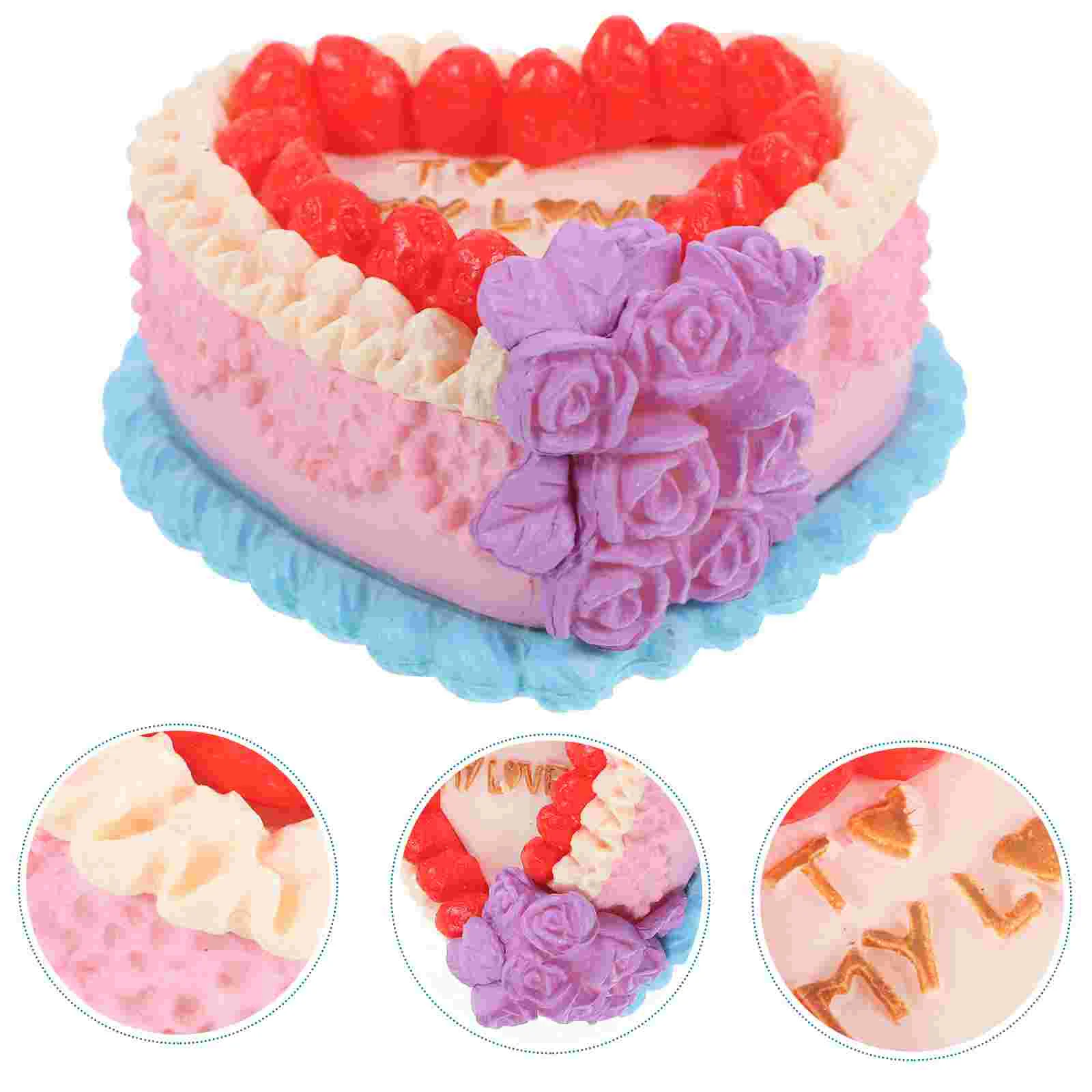 

Simulated Mini Cake Miniature Cake Miniature Dessert Decor Kitchen Scene Decor