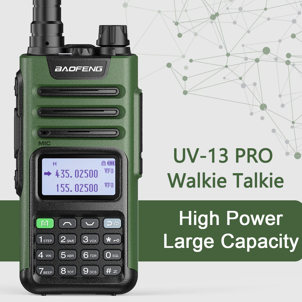Портативная рация Baofeng UV-13 PRO 2 шт. высокая мощность 999 каналов двухдиапазонный UHF VHF