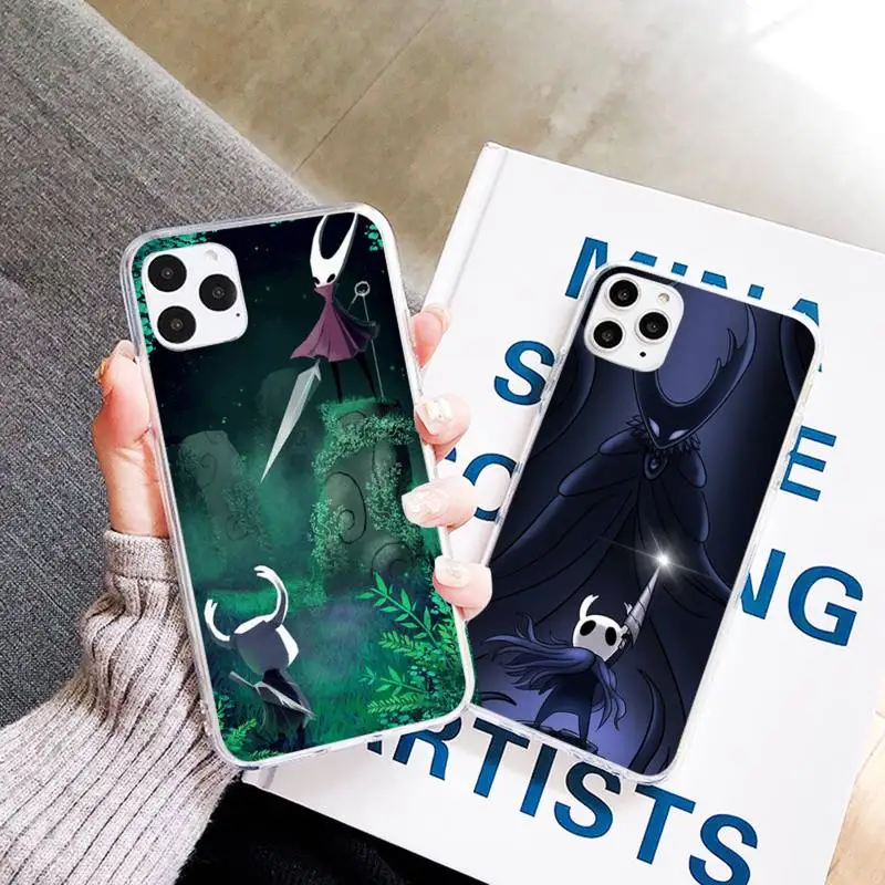 

Cartoon Hollow Knight game Phone Case Transparent soft For iphone 12 11 13 7 8 6 s plus x xs xr pro max mini
